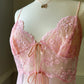 Sheer Victoria's Secret Cherry Blossoms Open Top Slip Dress