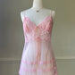 Sheer Victoria's Secret Cherry Blossoms Open Top Slip Dress
