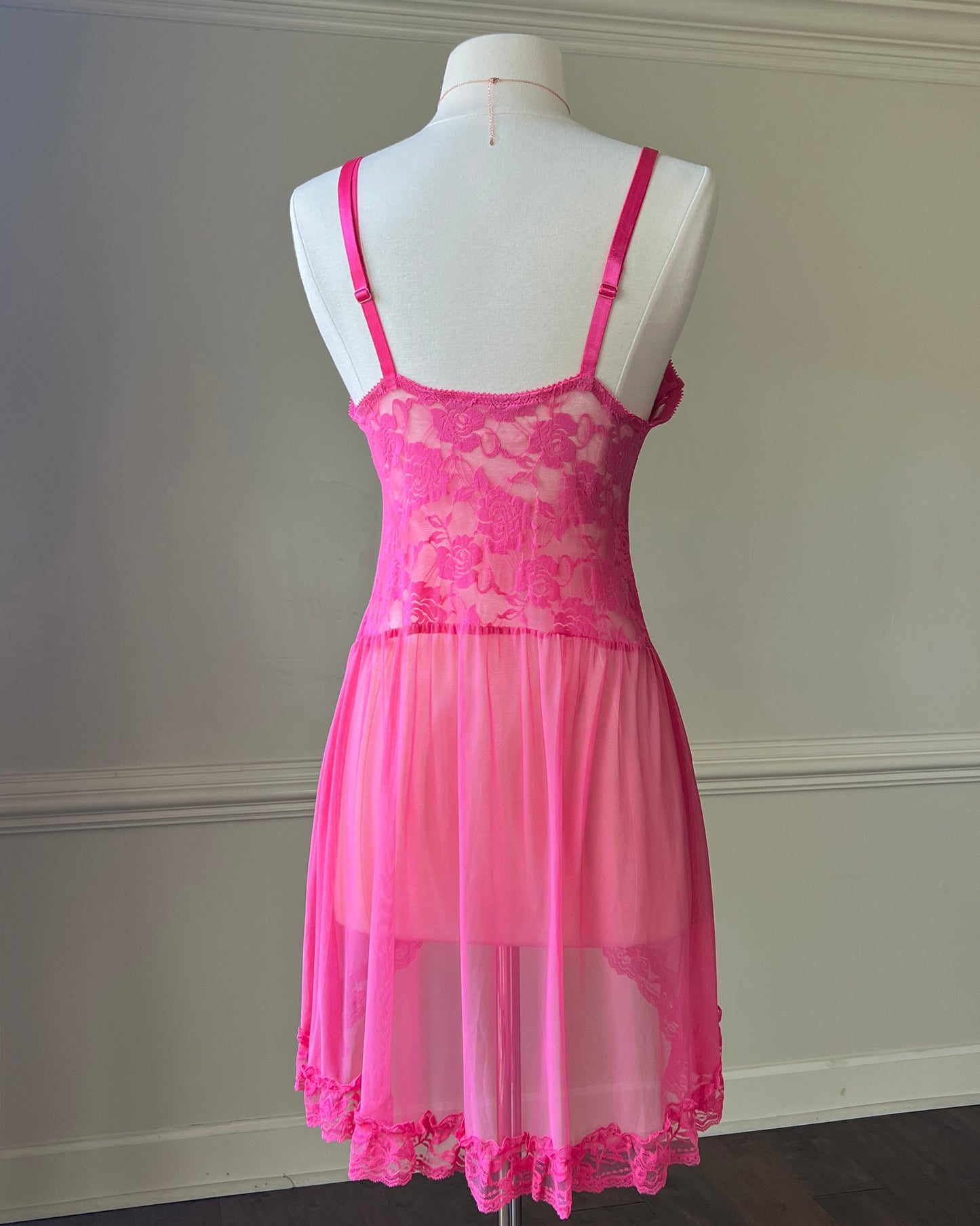 Rosy Fairy Open Top Dress featuring Floral Laced Bodice