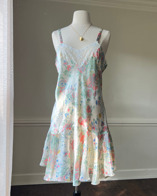 Victoria’s Secret Special Midi Dress featuring Spring Floral Prints on Satin Fabric