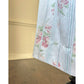 Stunning Vintage 90's Dior Maxi Satin Dress featuring Rosette Pattern with Pinstripes