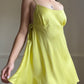 Unique Lime Green Victoria’s Secret Silk Slip Dress