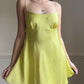 Unique Lime Green Victoria’s Secret Silk Slip Dress