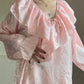 Victoria's Secret Blush Pink Oversized Long Sleeves Blouse featuring Embossed Paisley Fabric
