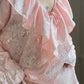 Victoria's Secret Blush Pink Oversized Long Sleeves Blouse featuring Embossed Paisley Fabric