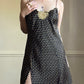 RARE Victoria’s Secret brocade slip dress featuring floral wreath embroidery