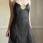 RARE Victoria’s Secret brocade slip dress featuring floral wreath embroidery