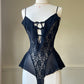 Victoria’s Secret Vintage 80s Sultry Bodysuit featuring Floral Embroidery Bodice