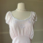 Vintage 30s Style Rayon Dress featuring Daisy Embroidery Pattern