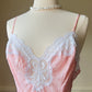 Baby Blushed Bodysuit featuring Lace Trimmings Detail with Embossed Patterned Fabric