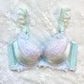 Mermaidcore Bustier Bra featuring Laced Details and Polka Dots Fabric