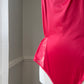 Sultry Winter Red Teddy Romper featuring Flower Petal Laced Bustier
