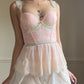 RARE fairycore coral corset