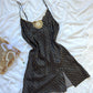 RARE Victoria’s Secret brocade slip dress featuring floral wreath embroidery