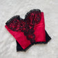 Frederick’s Strapless Cropped Satin Bustier Corset featuring Lace Embroidery